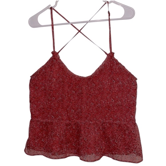 🌹ABERCROMBIE & FITCH FLORAL CROP TOP - Picture 1 of 7